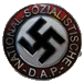 Swastika shield pin